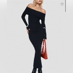 Princess Polly off the shoulder maxi dress NWT